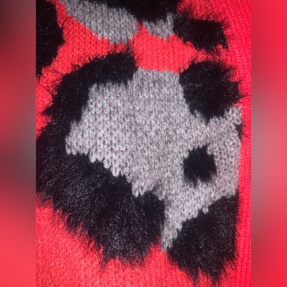 Torrid Leopard Print Sweater - Pink and Black Plus Size 4 - Picture 8 of 9